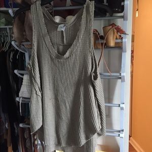 Olive Green thermal Tank Top (S)